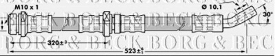 BORG & BECK bbh7200 -  Тормозной шланг